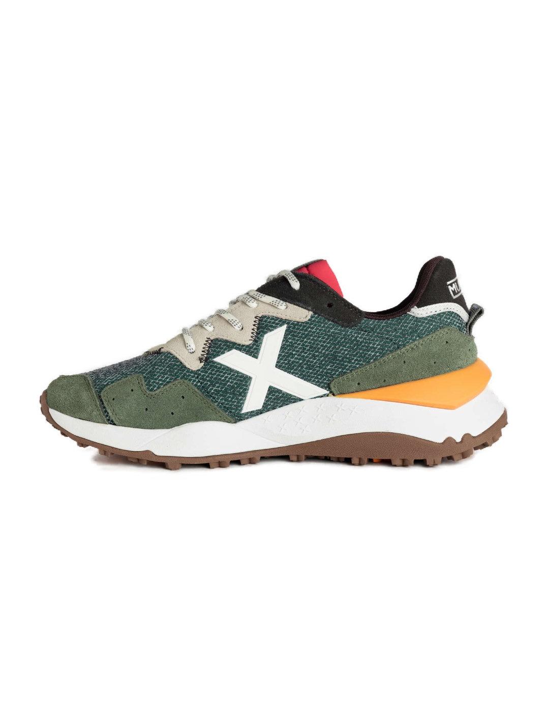 Zapatilla Munich Shibuya11 verde kaki para hombre