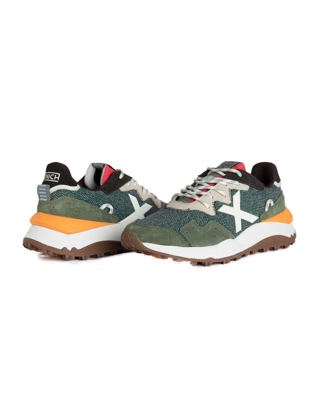 Zapatilla Munich Shibuya11 verde kaki para hombre