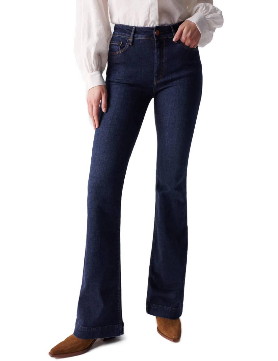 Pantalones vaqueros Salsa Destiny push up flare de mujer