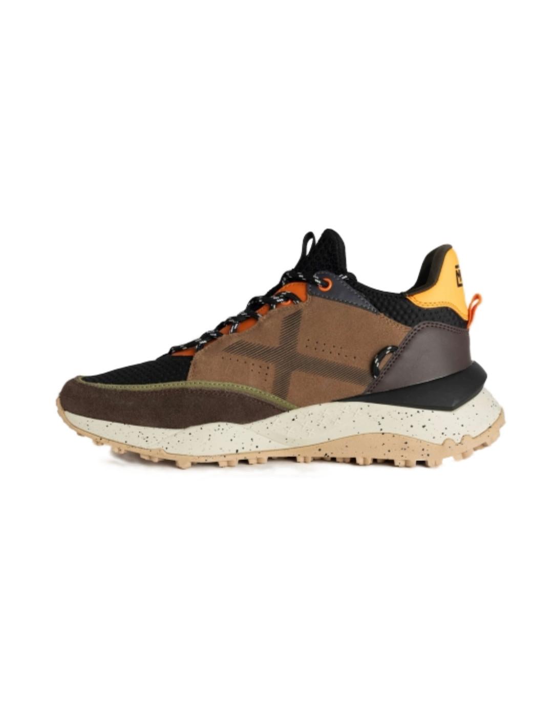 Zapatilla Munich Doro 25 marrón/amarillo/naranja para hombre