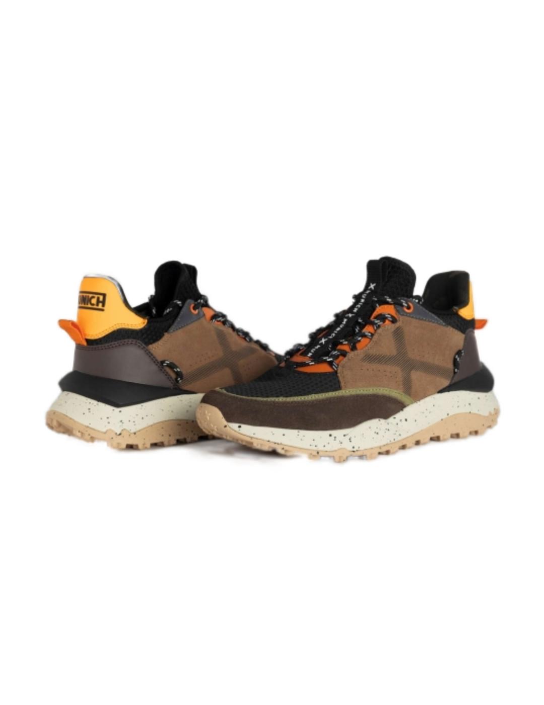 Zapatilla Munich Doro 25 marrón/amarillo/naranja para hombre