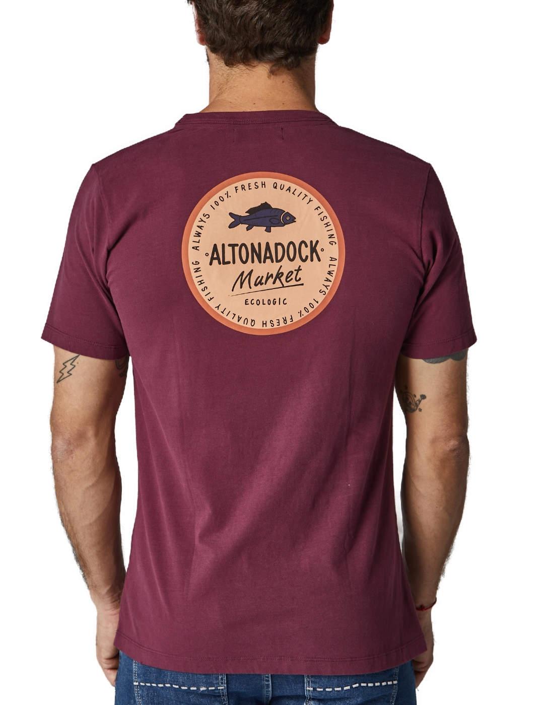 Camiseta Altonadock granate logo de hombre