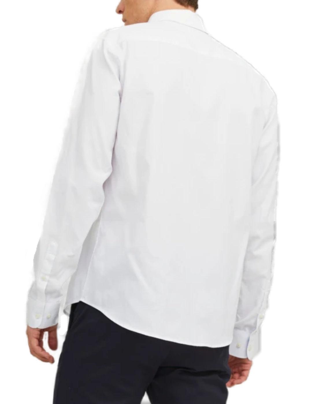 Camisa Jack&Jones manga larga oxford blanca para hombre