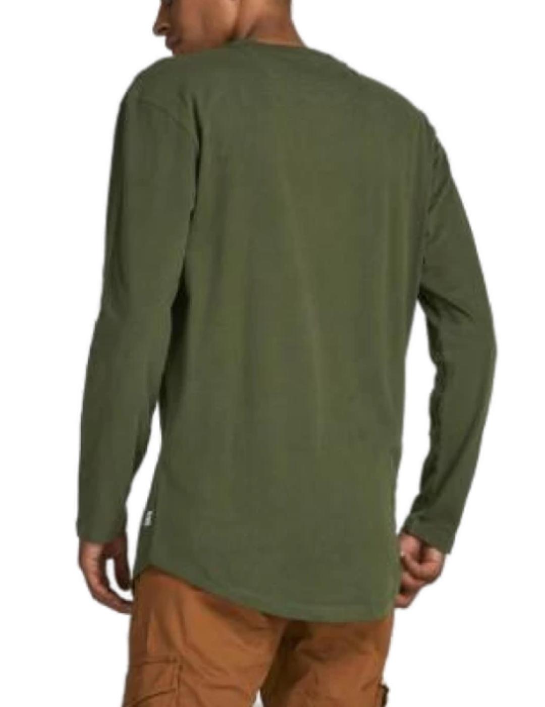 Camiseta Jack&Jones manga larga verde de hombre