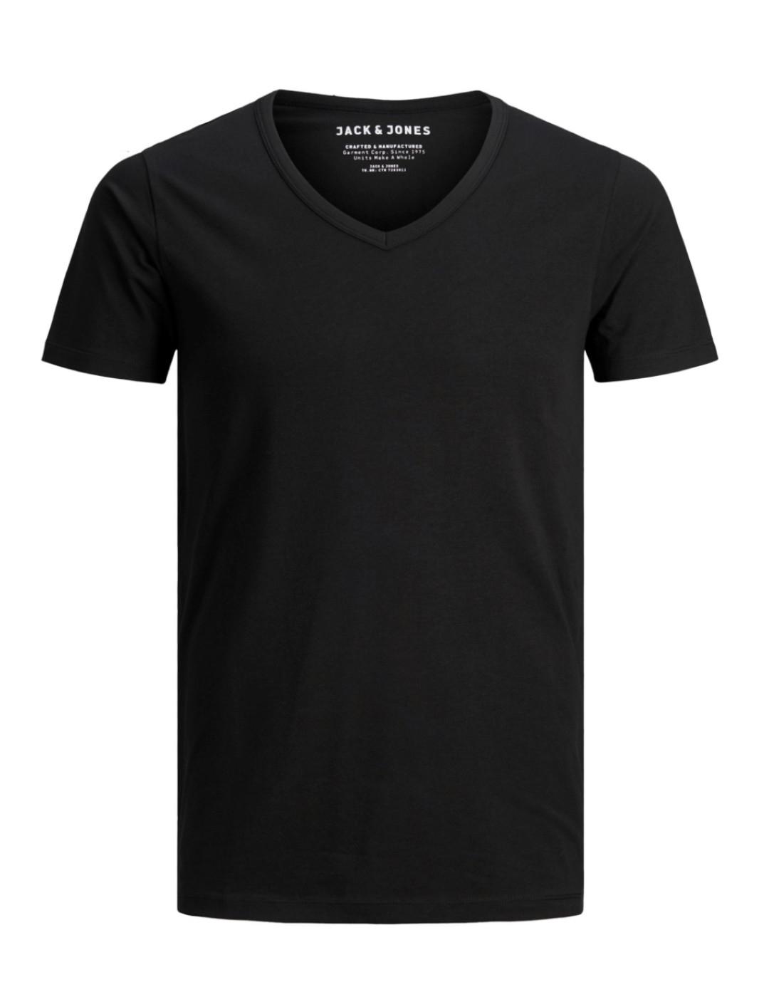 Camiseta Jack&Jones V-NECK negro de hombre