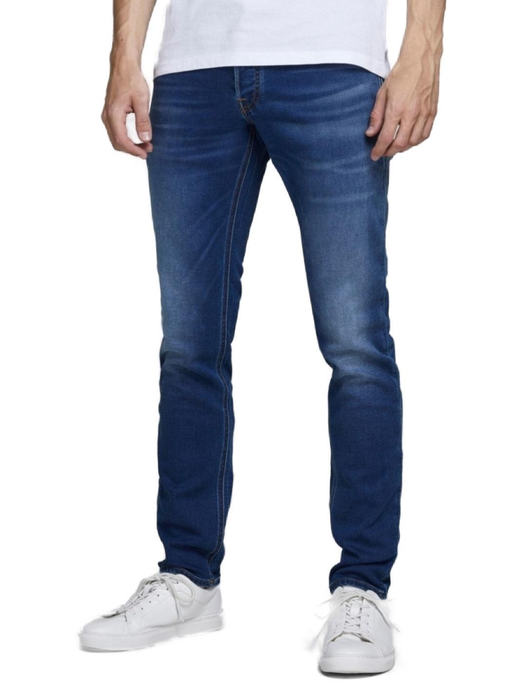 Pantalón vaquero Jack&Jones Glenn slim azul medio de hombre