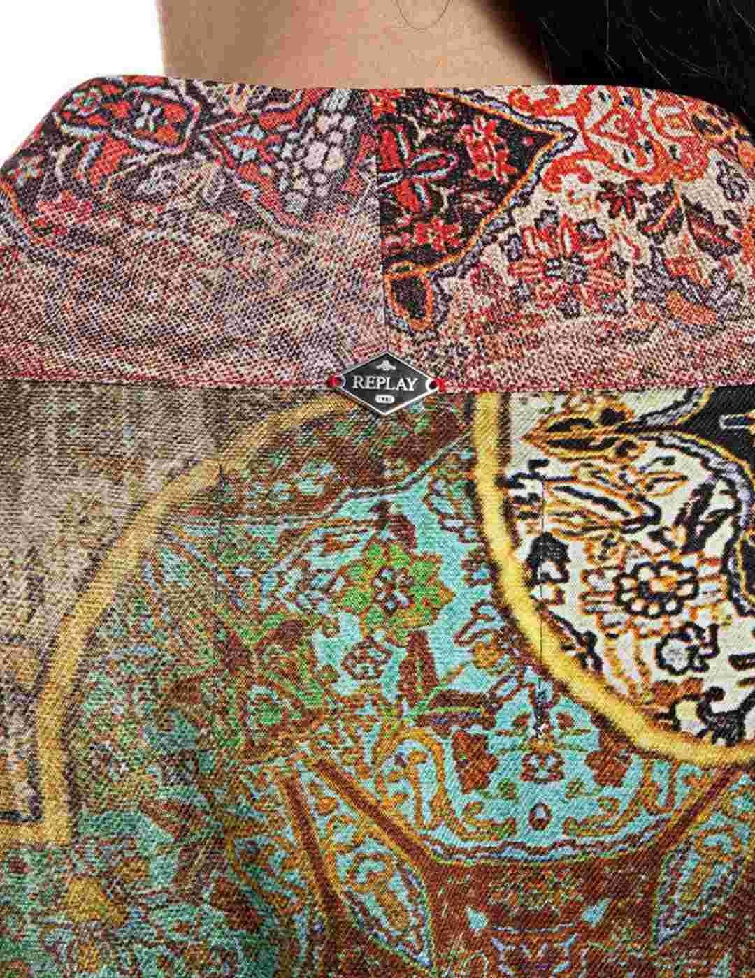 Vestido Kimono Replay estampado arabesco multicolor de mujer