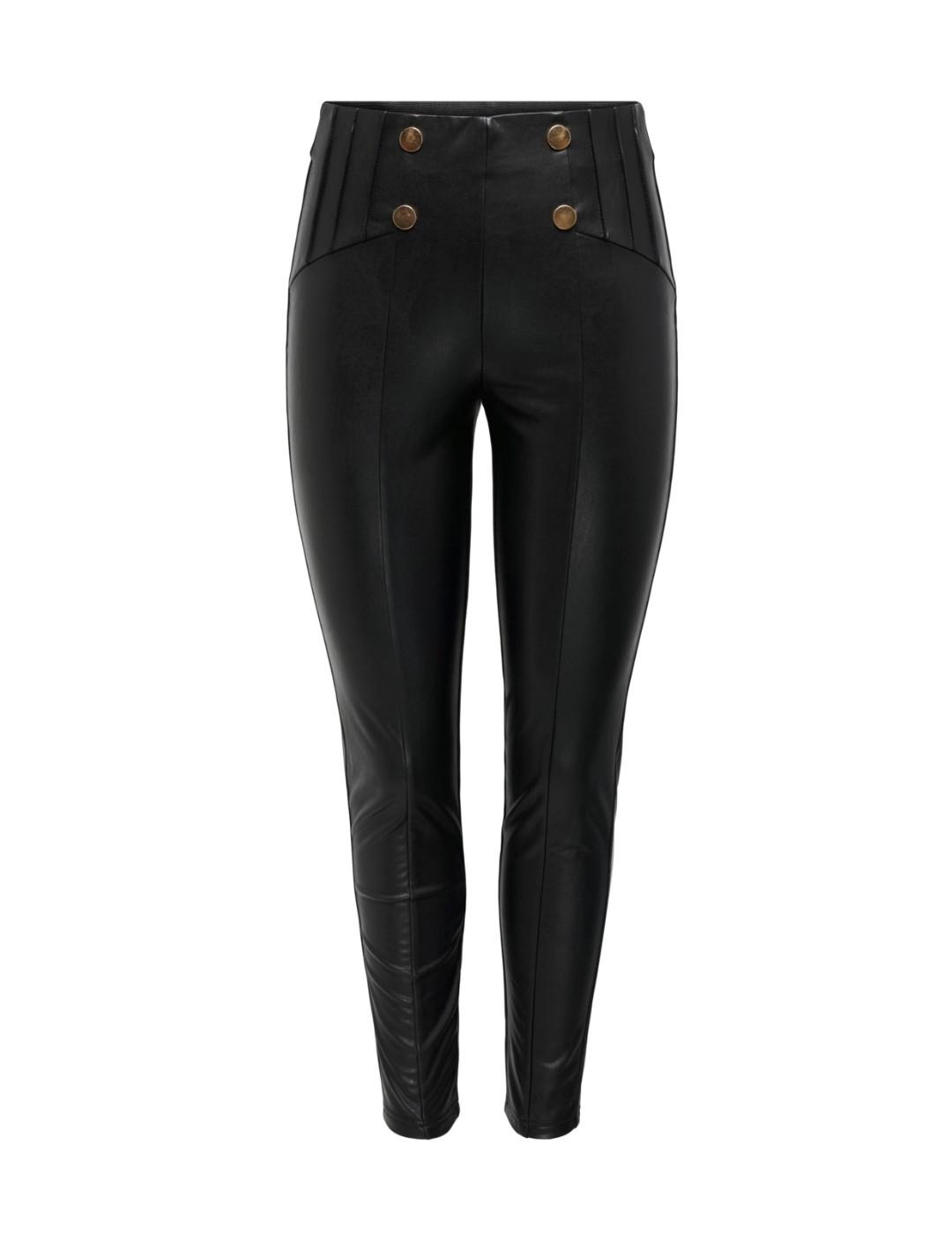 Pantalón Only Lola negro skinny de polipiel para mujer