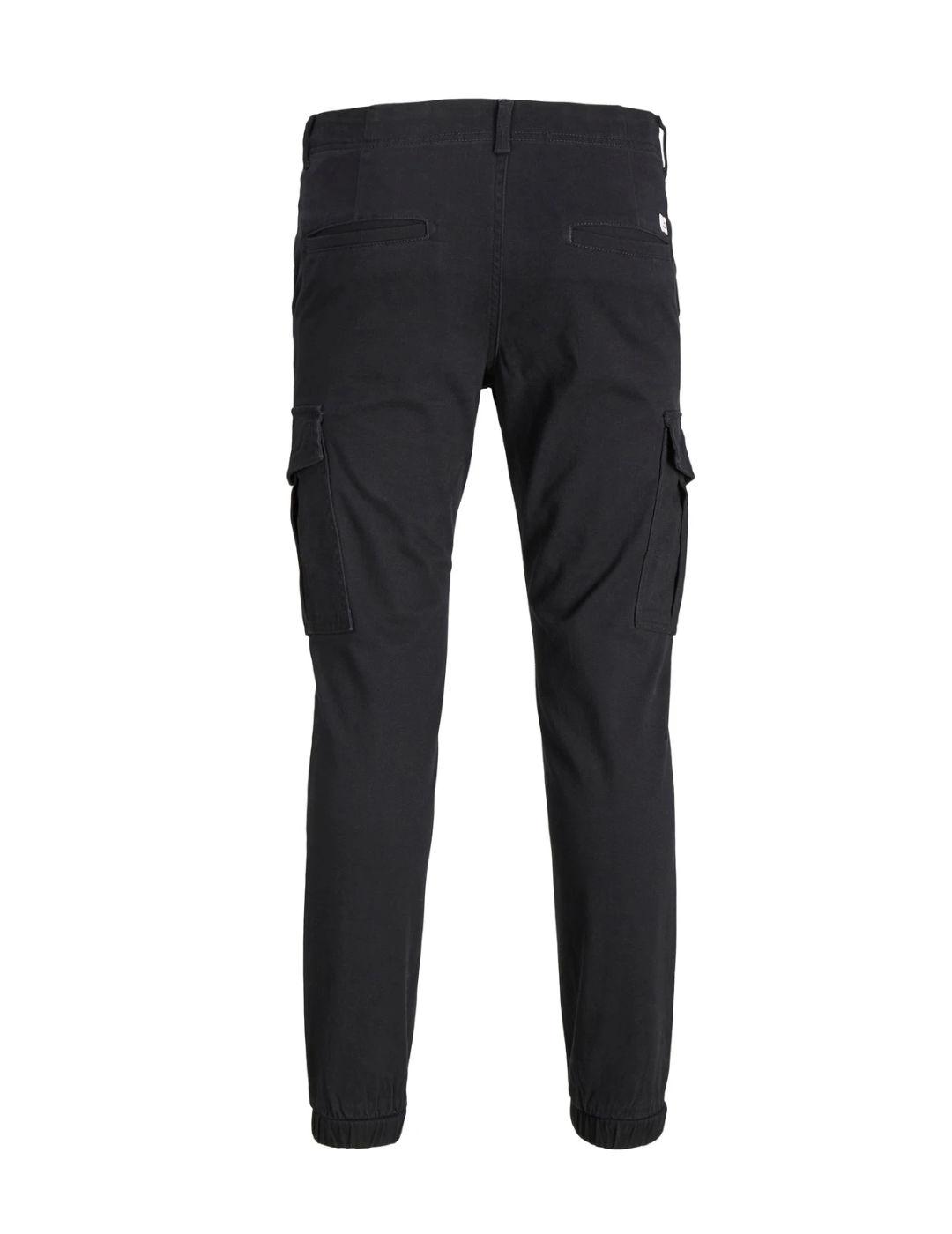 Pantalón Jack&jones Marco negro cargo bolsillos de hombre