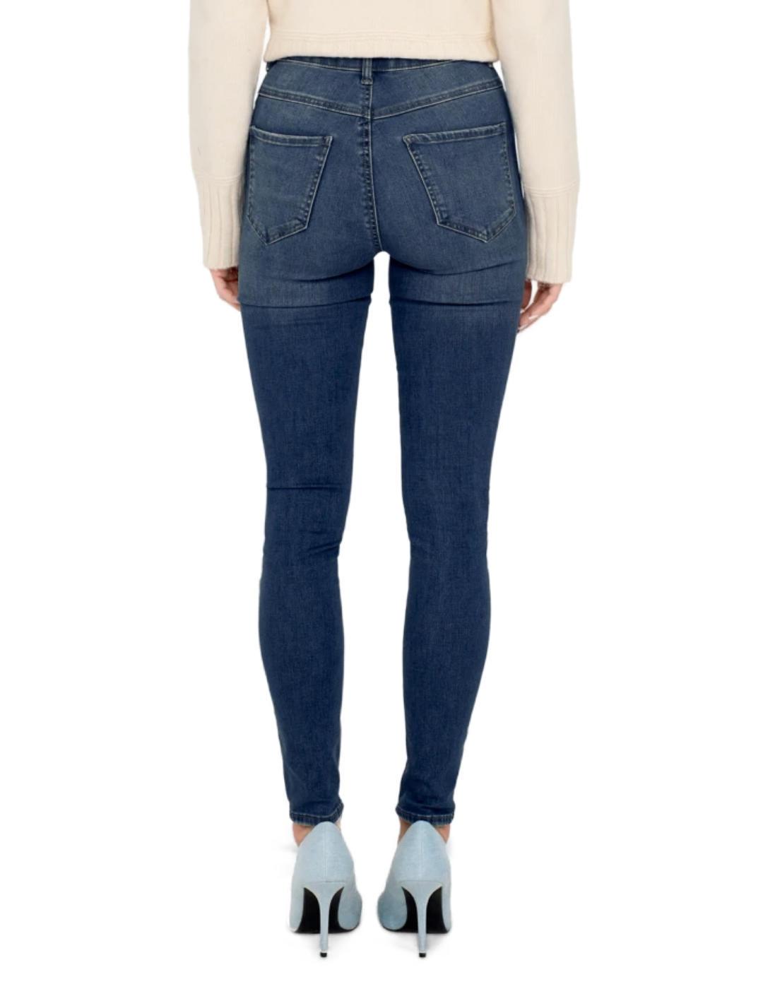 Vaquero Only Rose skinny marino para mujer-