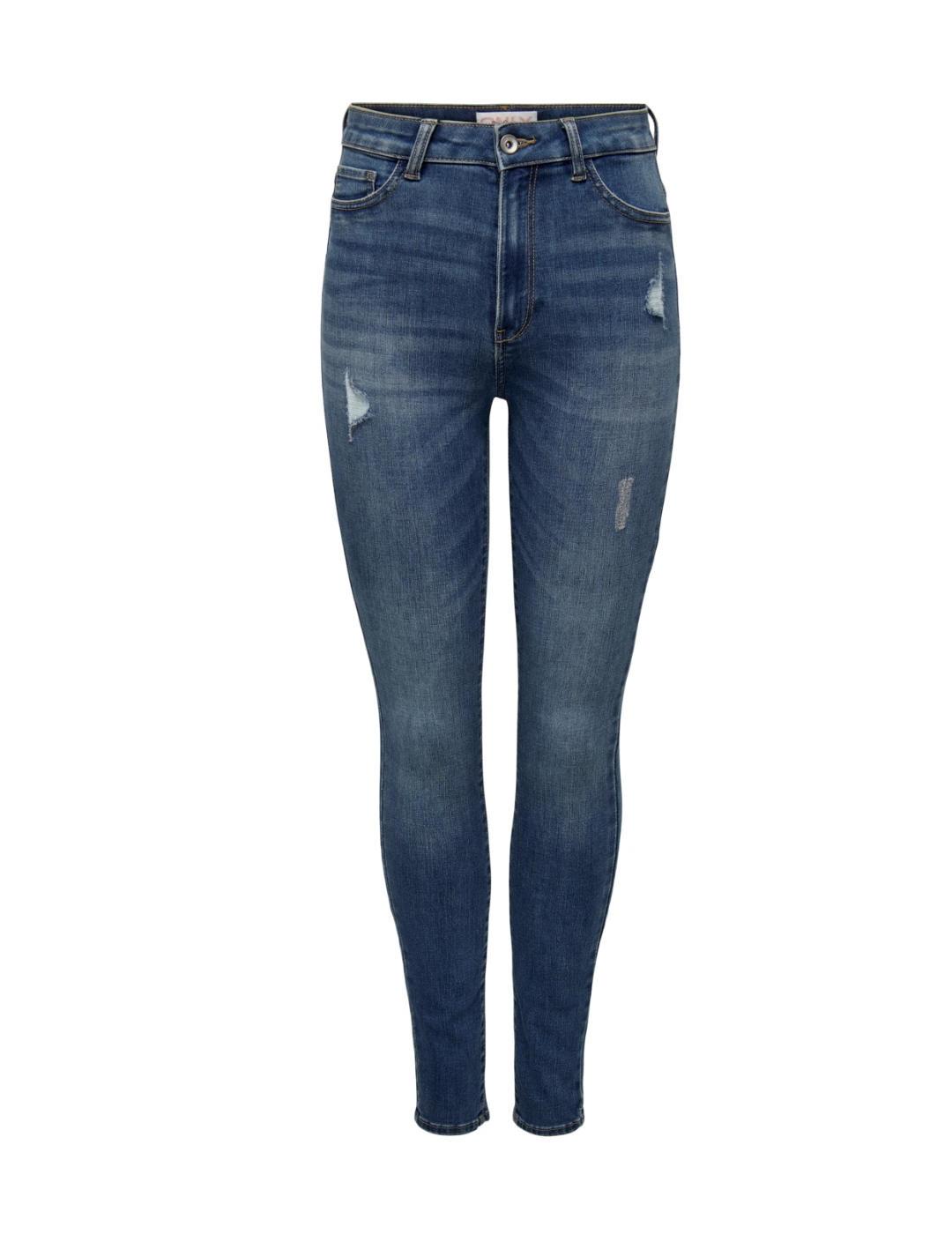 Vaquero Only Rose skinny marino para mujer-&