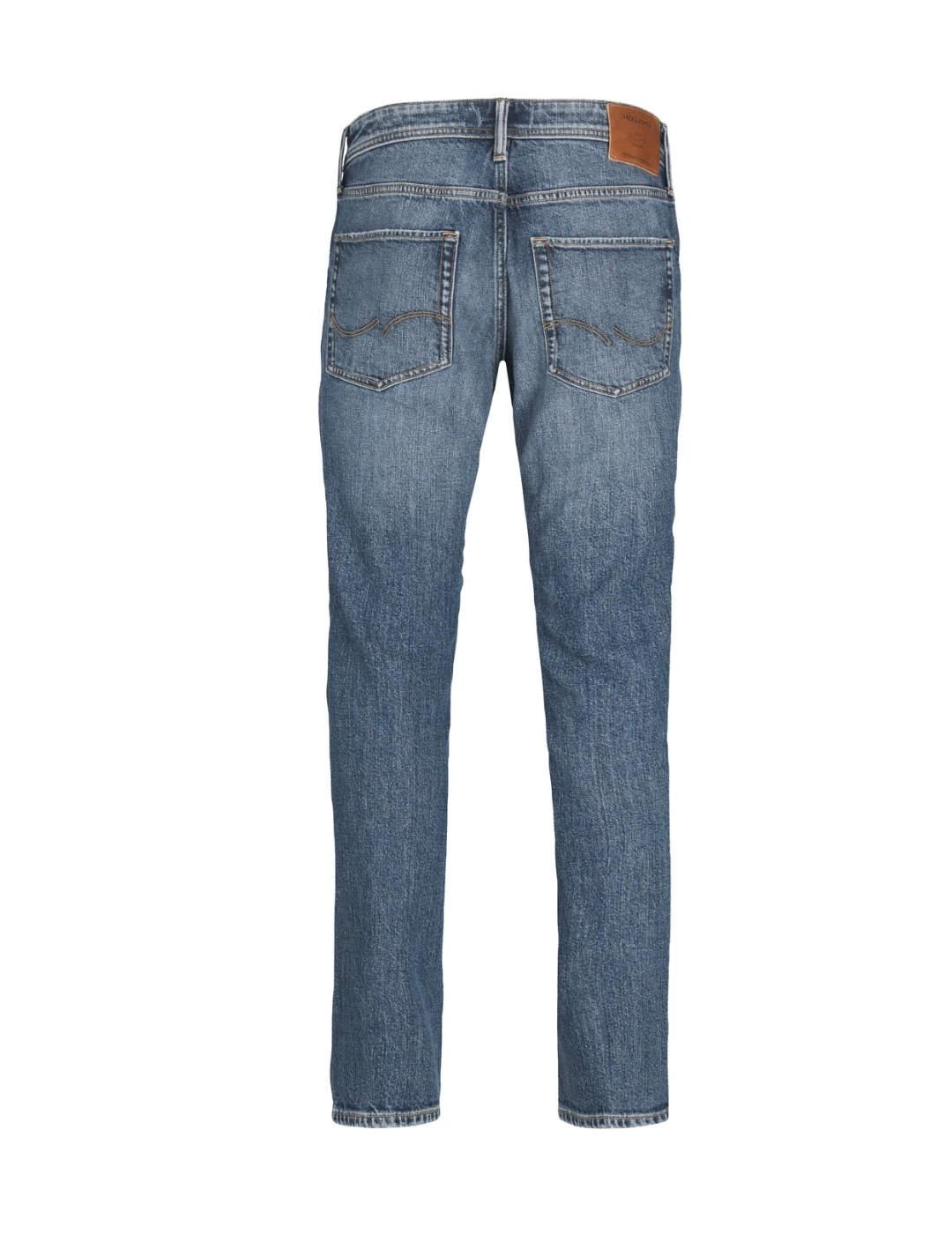 Pantalón vaquero Jack&Jones Tim slim straight azul de hombre