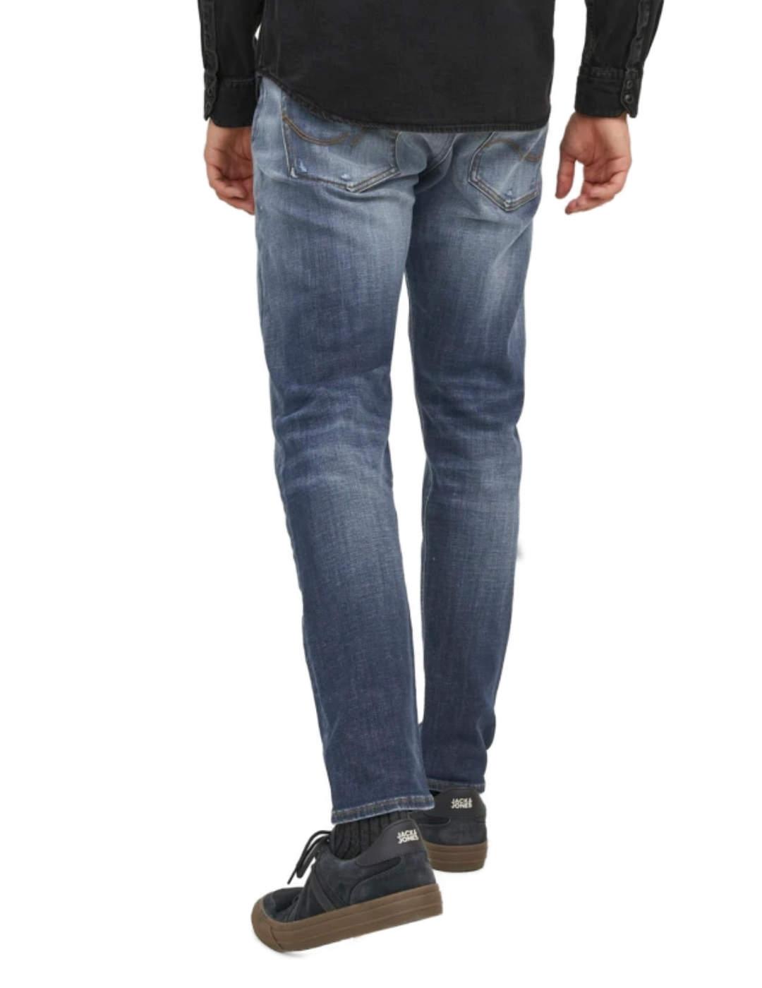 Pantalón vaquero Jack&Jones Erik marino desgastado de hombre