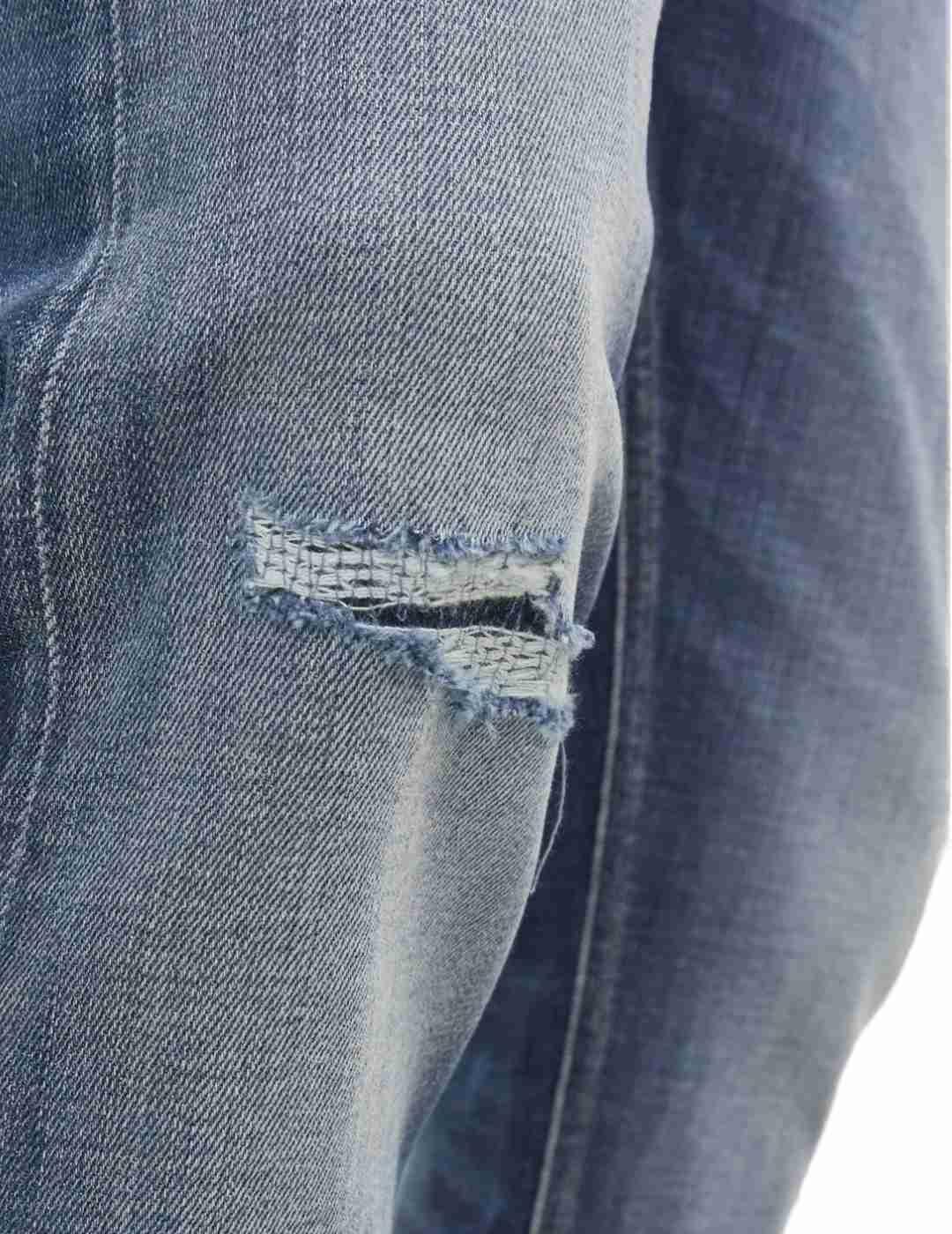 Pantalón vaquero Jack&Jones Erik marino desgastado de hombre
