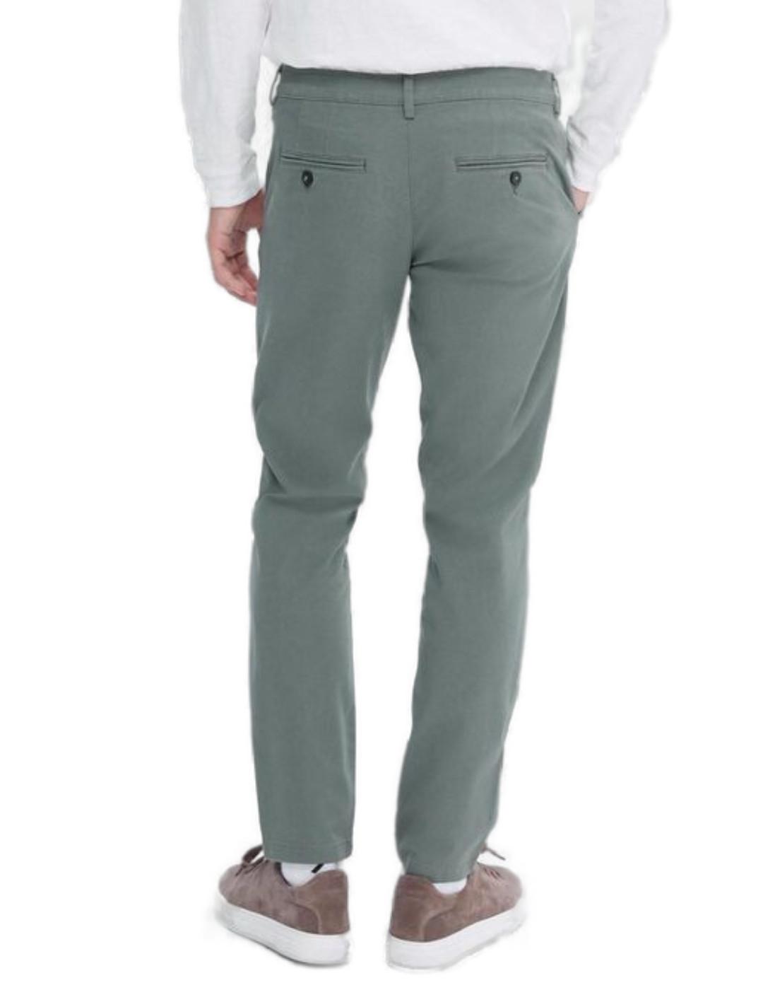 Pantalón Chino Selected New Miles verde agua para hombre