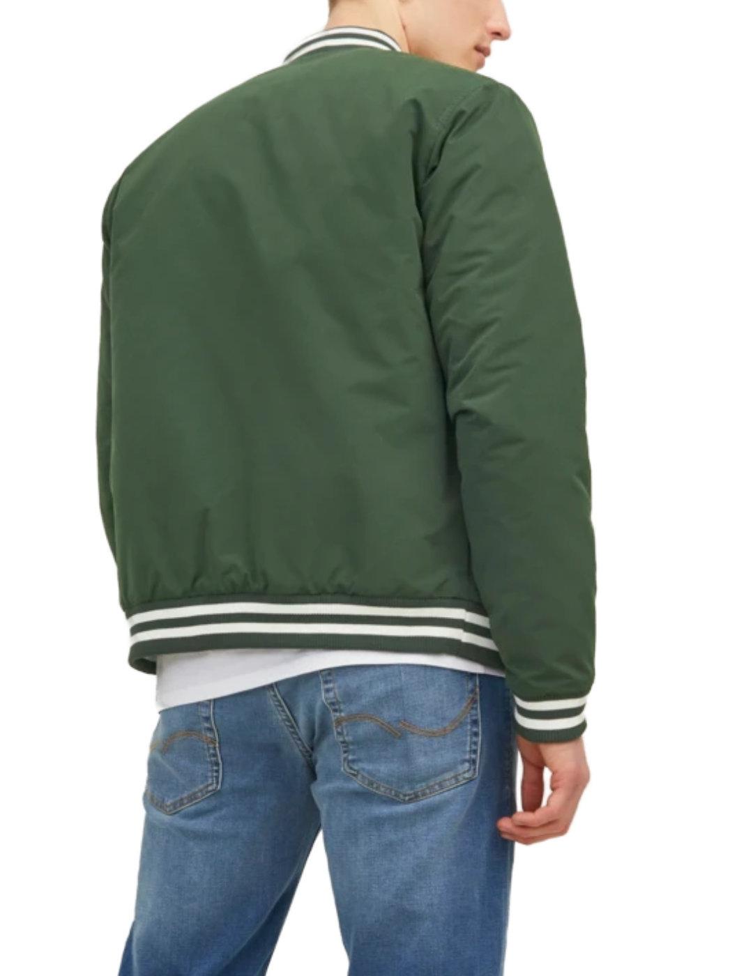 Chaqueta bomber Jack&Jones Warrior verde para hombre