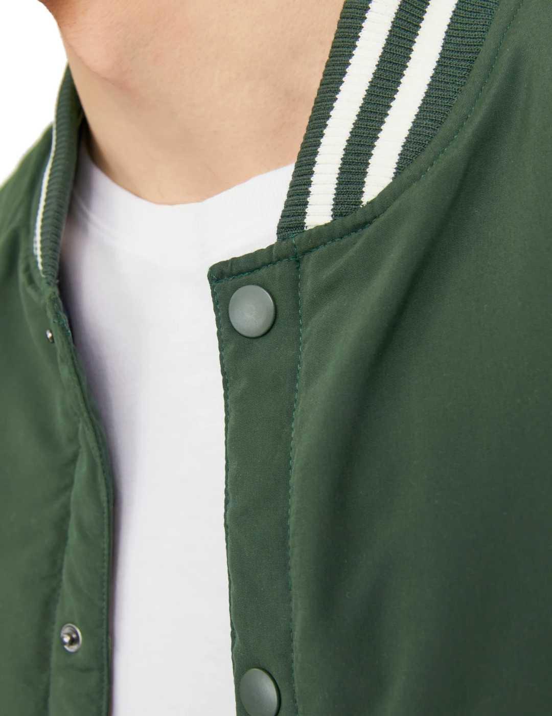 Chaqueta bomber Jack&Jones Warrior verde para hombre