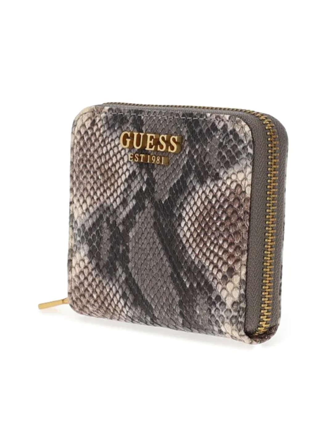 Monedero Guess Laurel azul serpiente para mujer