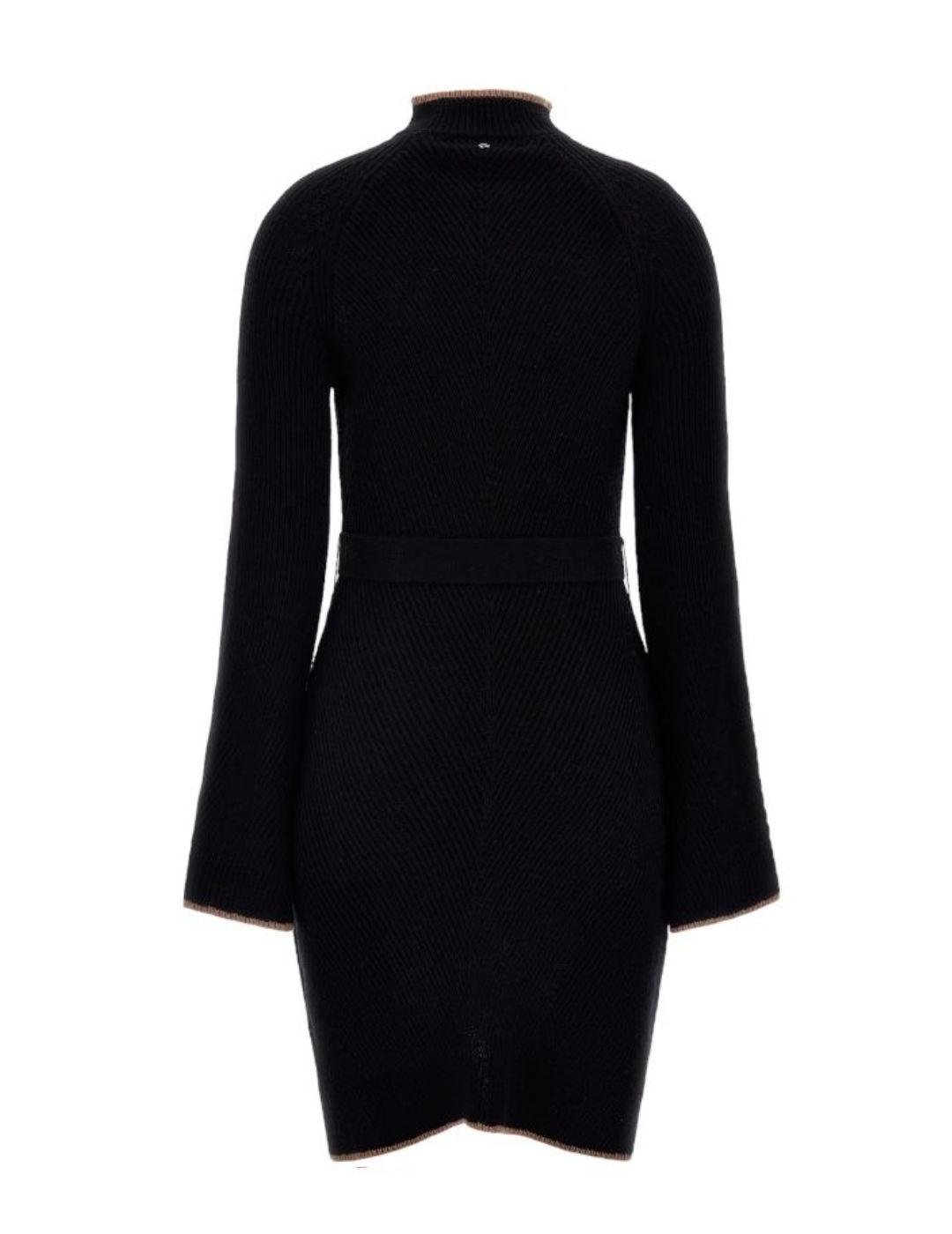 Vestido Guess Doris negro de punto para mujer