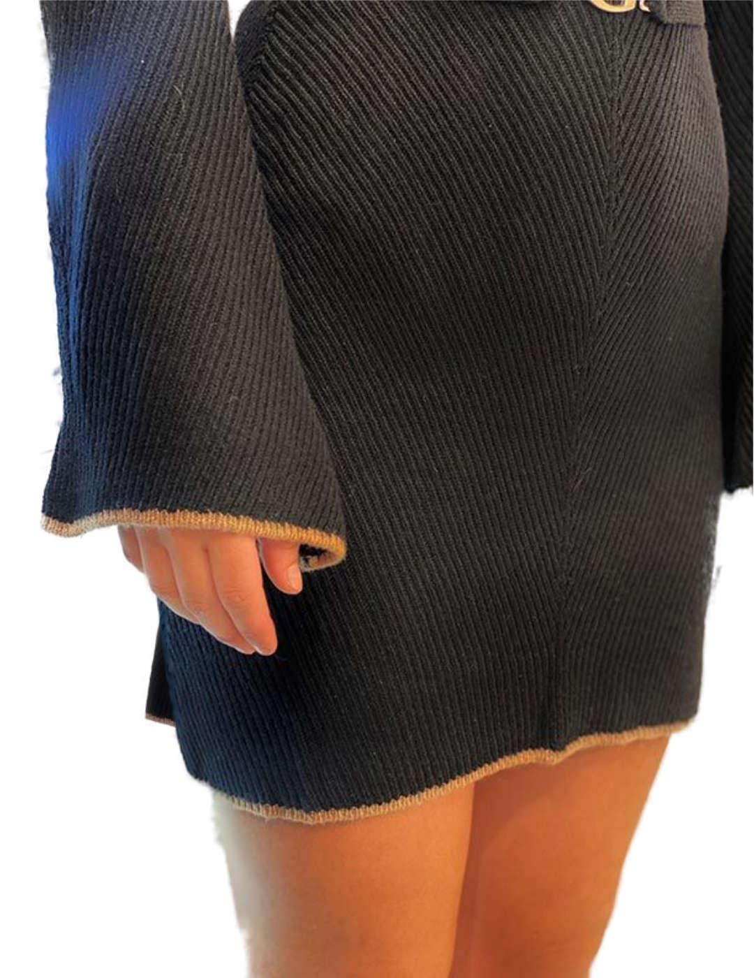 Vestido Guess Doris negro de punto para mujer