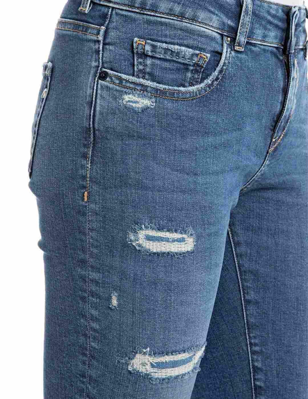 Pantalón vaquero Replay Faaby azul marino rotos para mujer