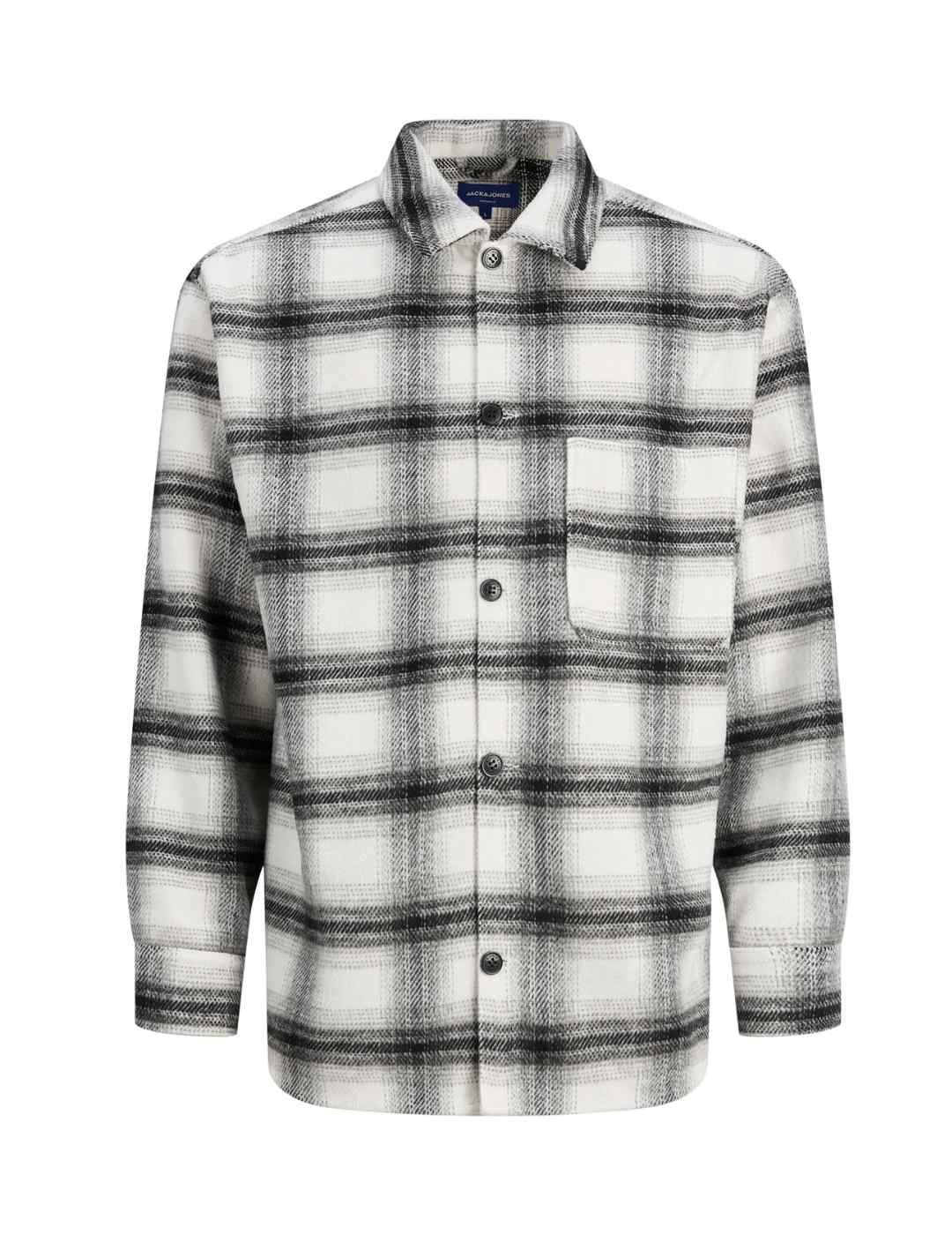 Sobrecamisa Jack&Jones Junior Zac blanco cuadros de niño