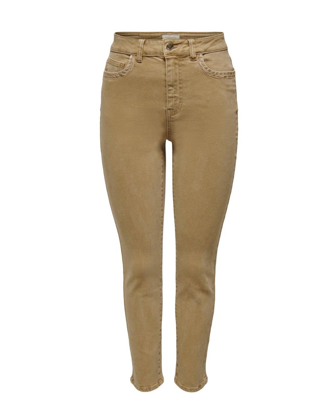 Pantalón Only Emilycassia slim camel de mujer