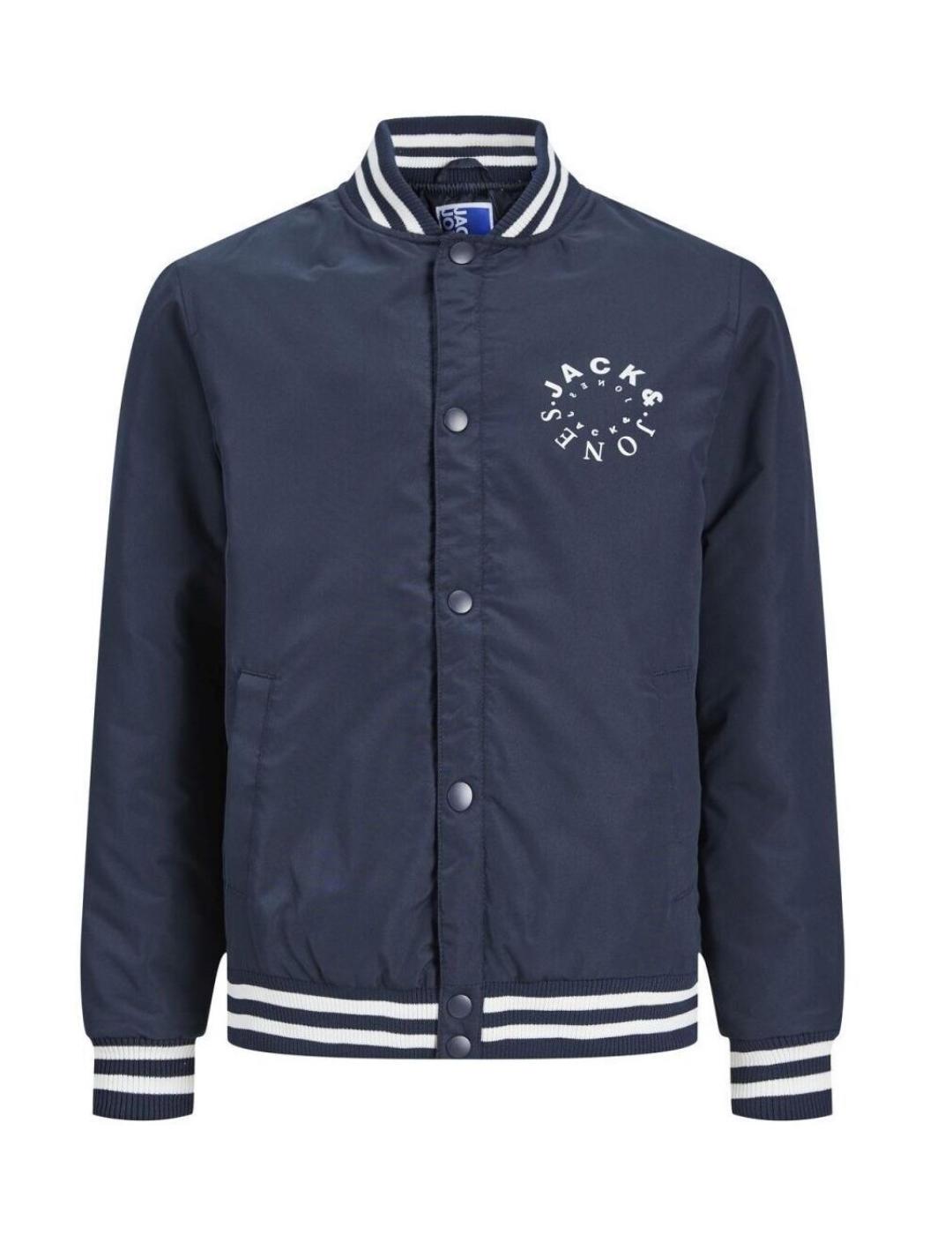 Bomber Jack&Jones Junior Warrior marino de niño