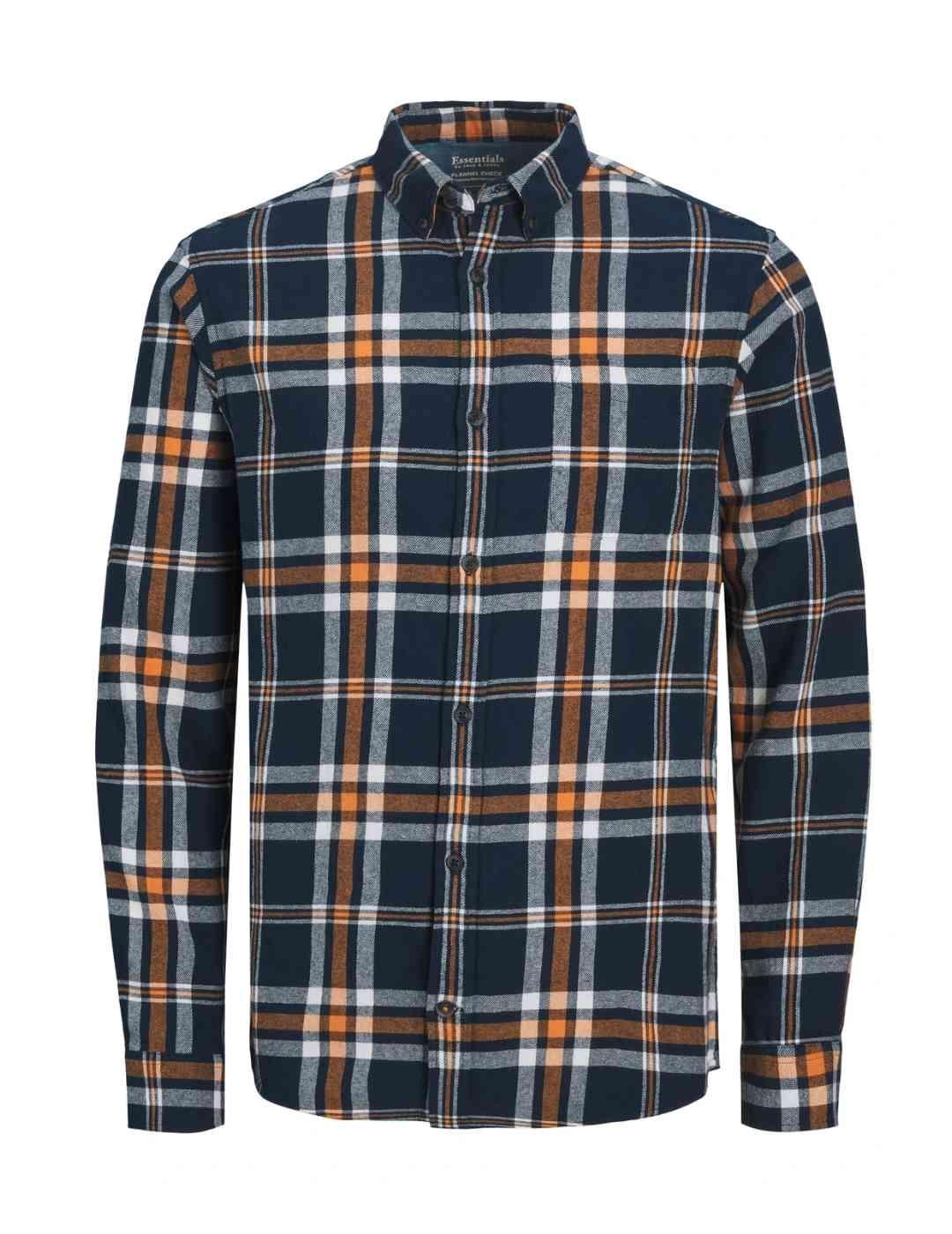 Camisa Jack&Jones Classic marino cuadros hombre