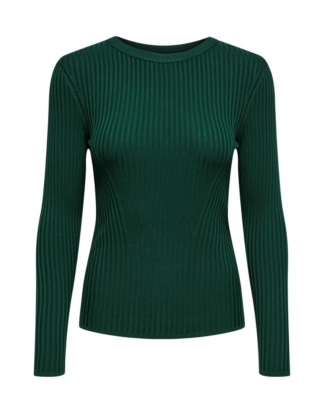 Jersey Only Sofi verde de punto para mujer