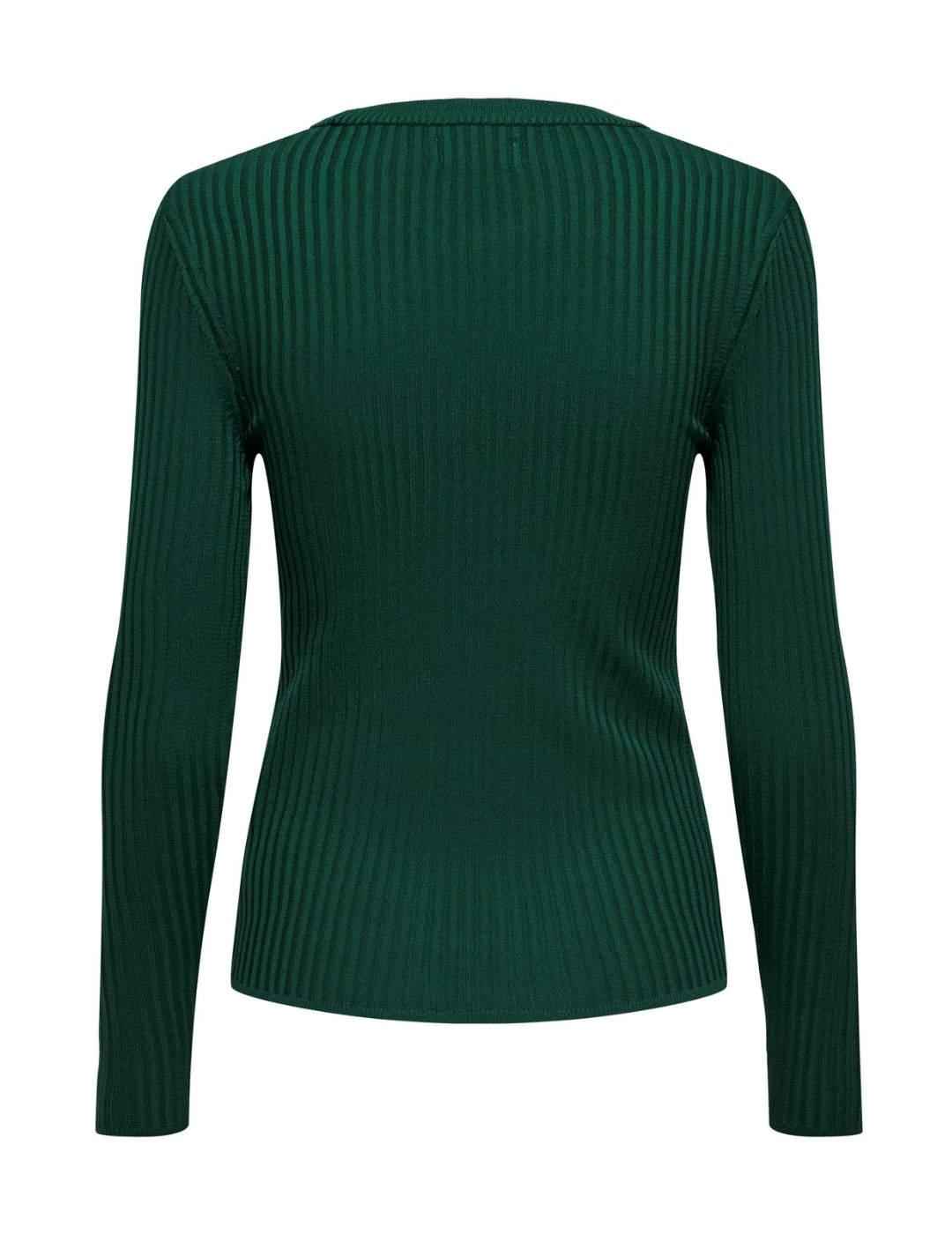 Jersey Only Sofi verde de punto para mujer