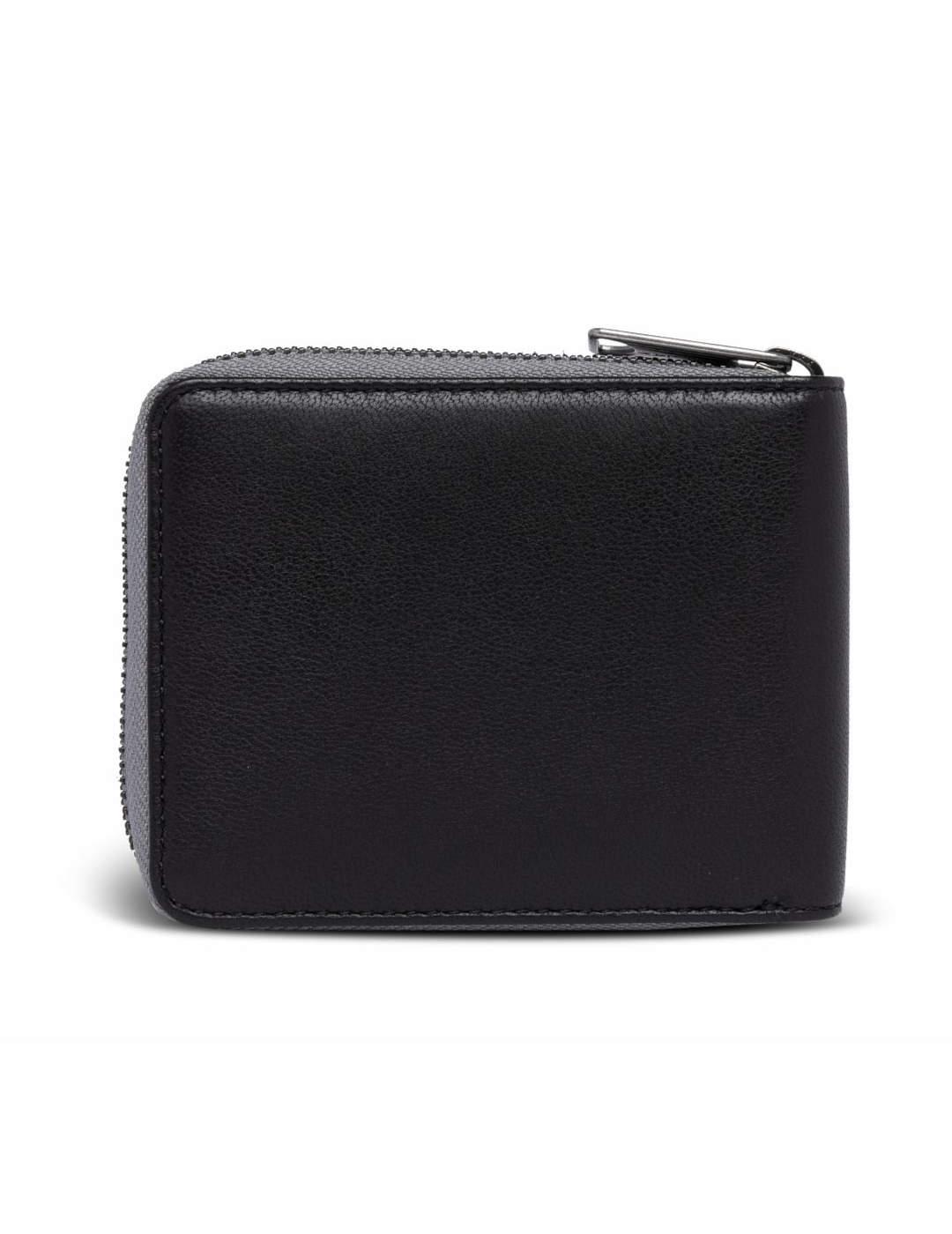 Billetera con sales cremallera hombre