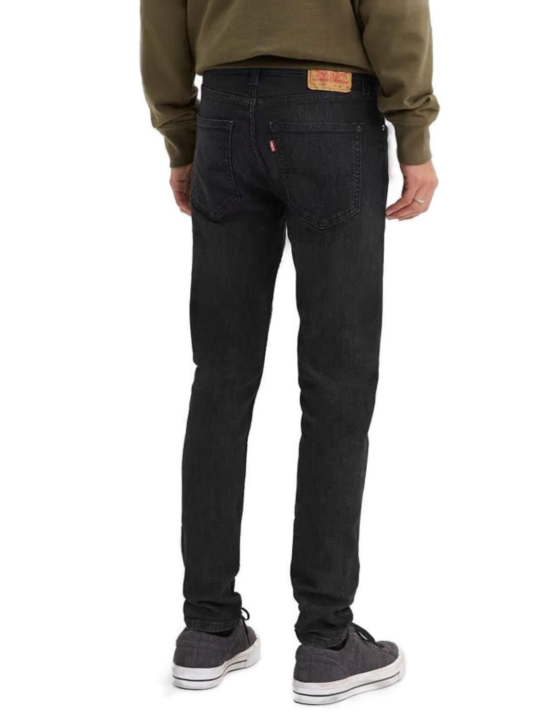 Vaquero Levi´s 512 slim taper negro de hombre-$