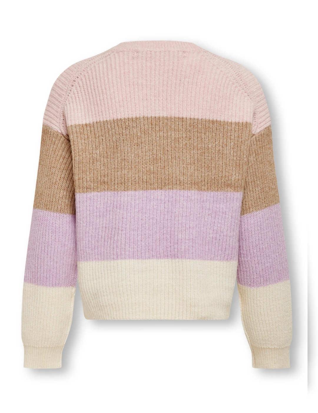 Jersey Only Kids Sandy multicolor para niña