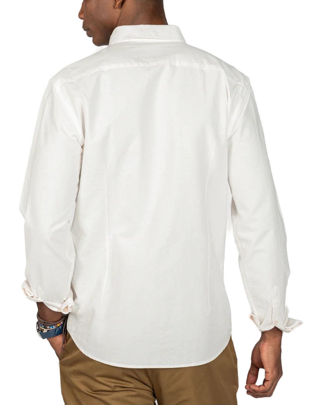 Camisa Harper Icon blanca cuello italiano para hombre