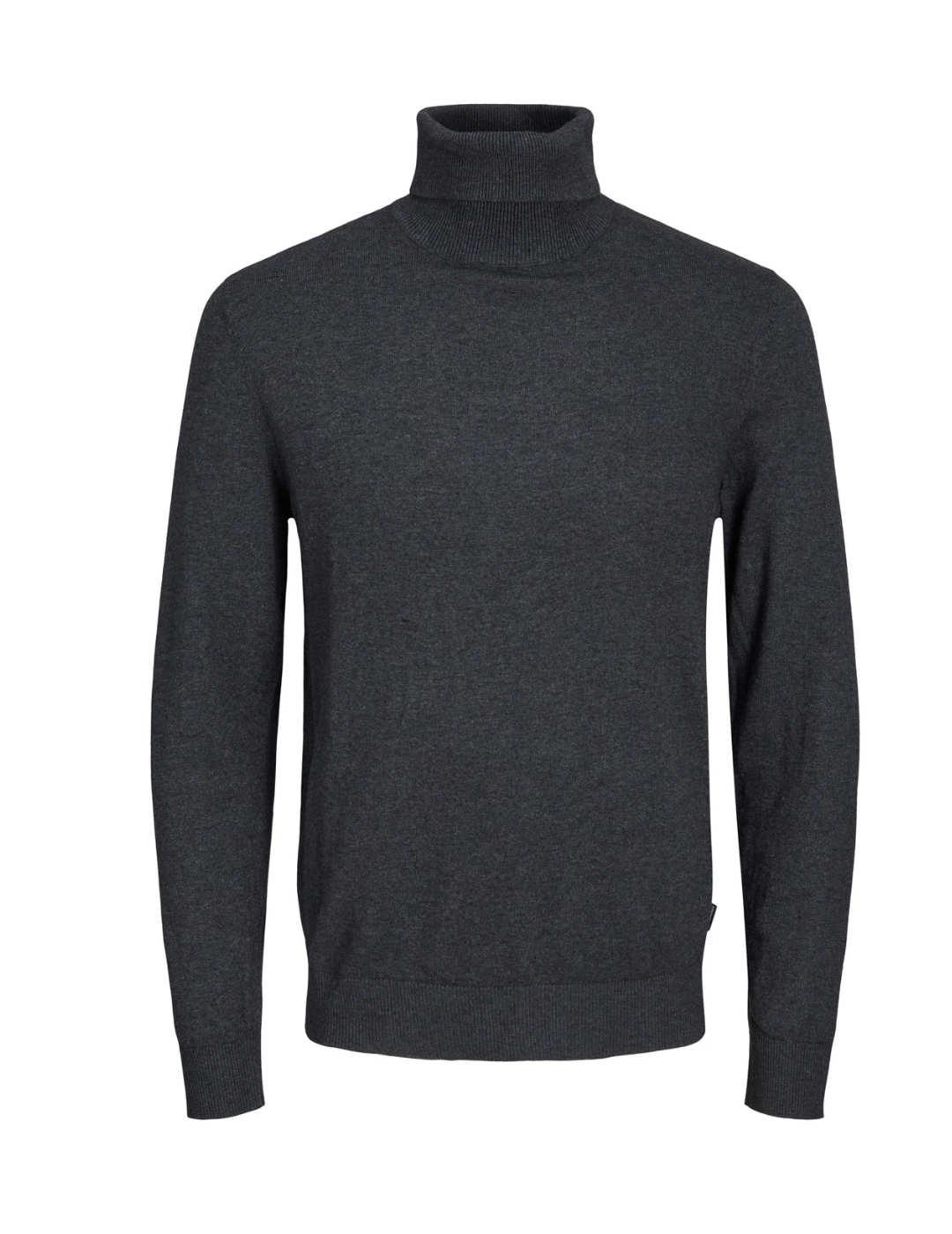 Jersey Jack&Jones Emil de cuello vuelto gris de hombre