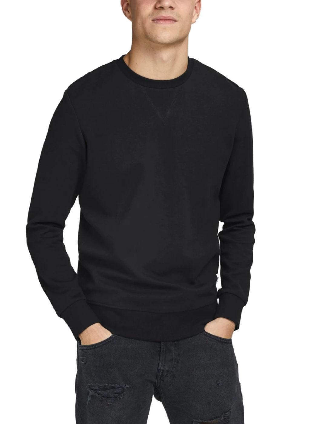 Sudadera Jack/df01Jones Basic negra para hombre