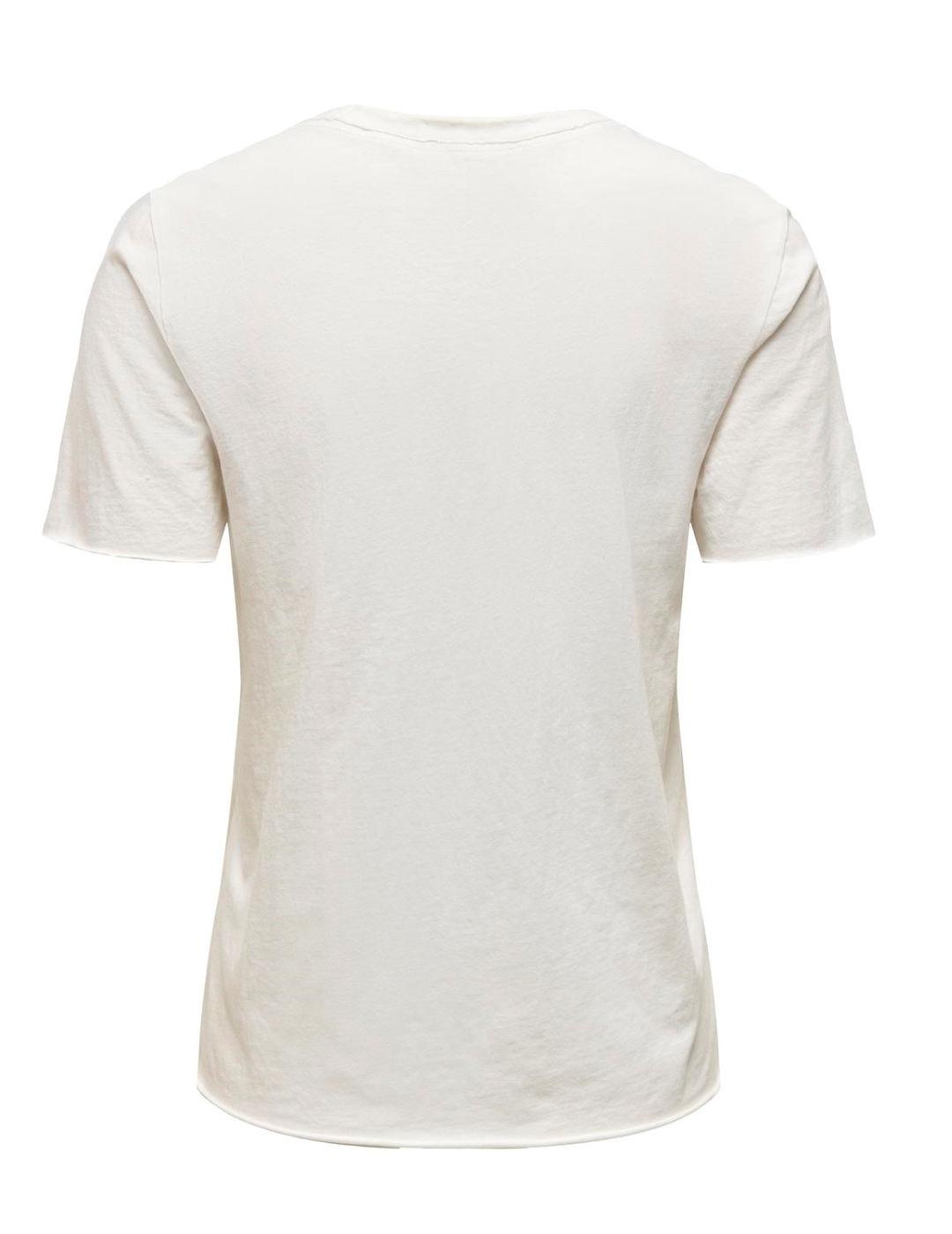 Camiseta Only Lucy universe blanca manga corta de mujer