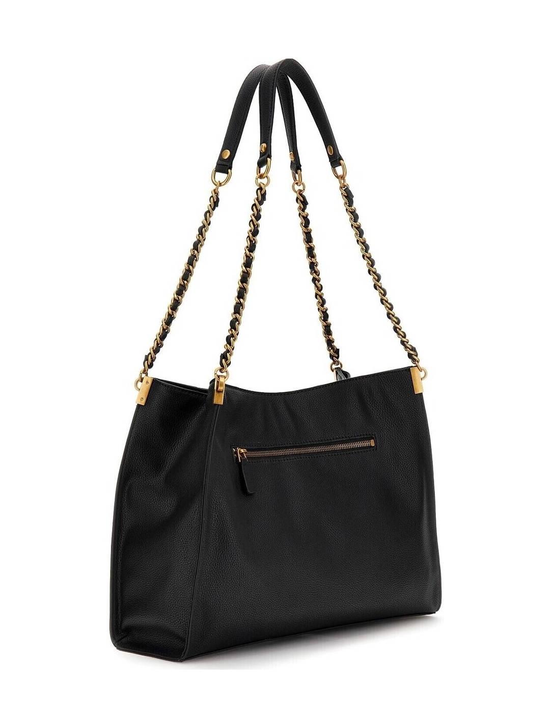 Bolso Guess Maranta negro tachuelas para mujer
