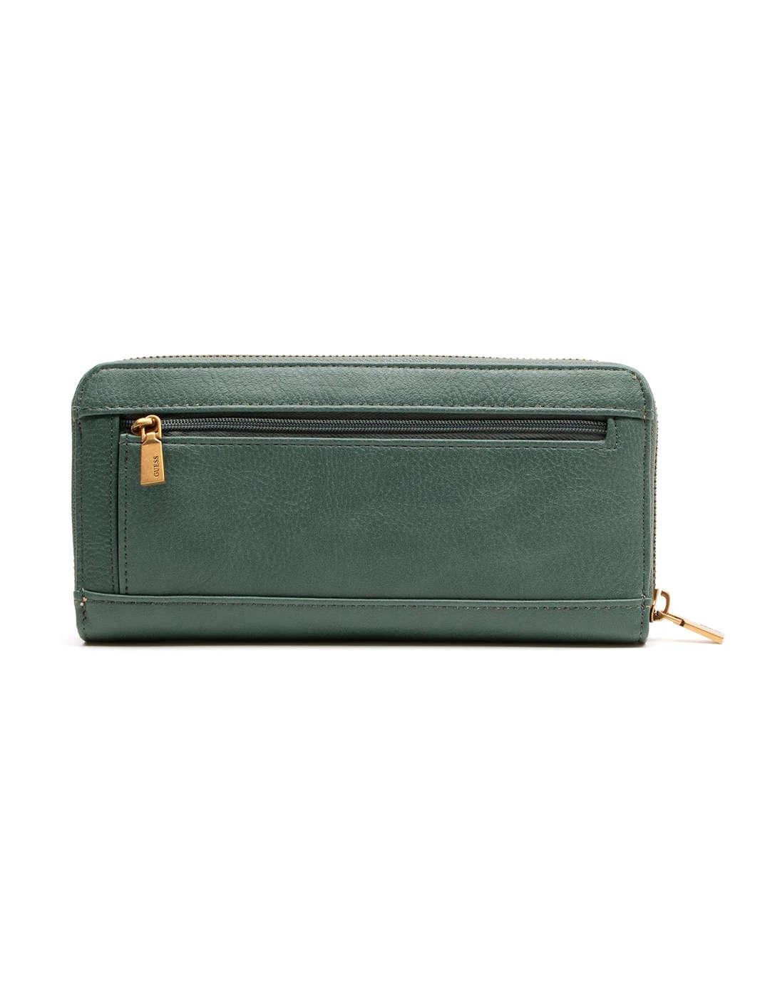 Cartera Guess Arja verde grande para mujer