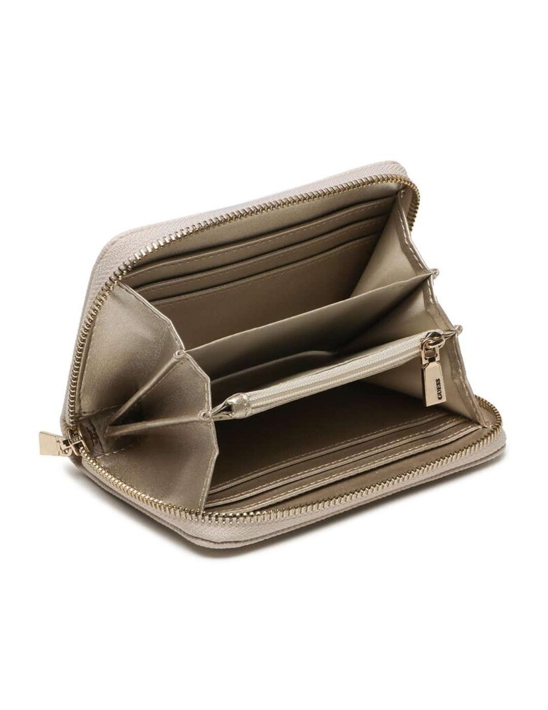 Cartera Guess Lauren beige para mujer