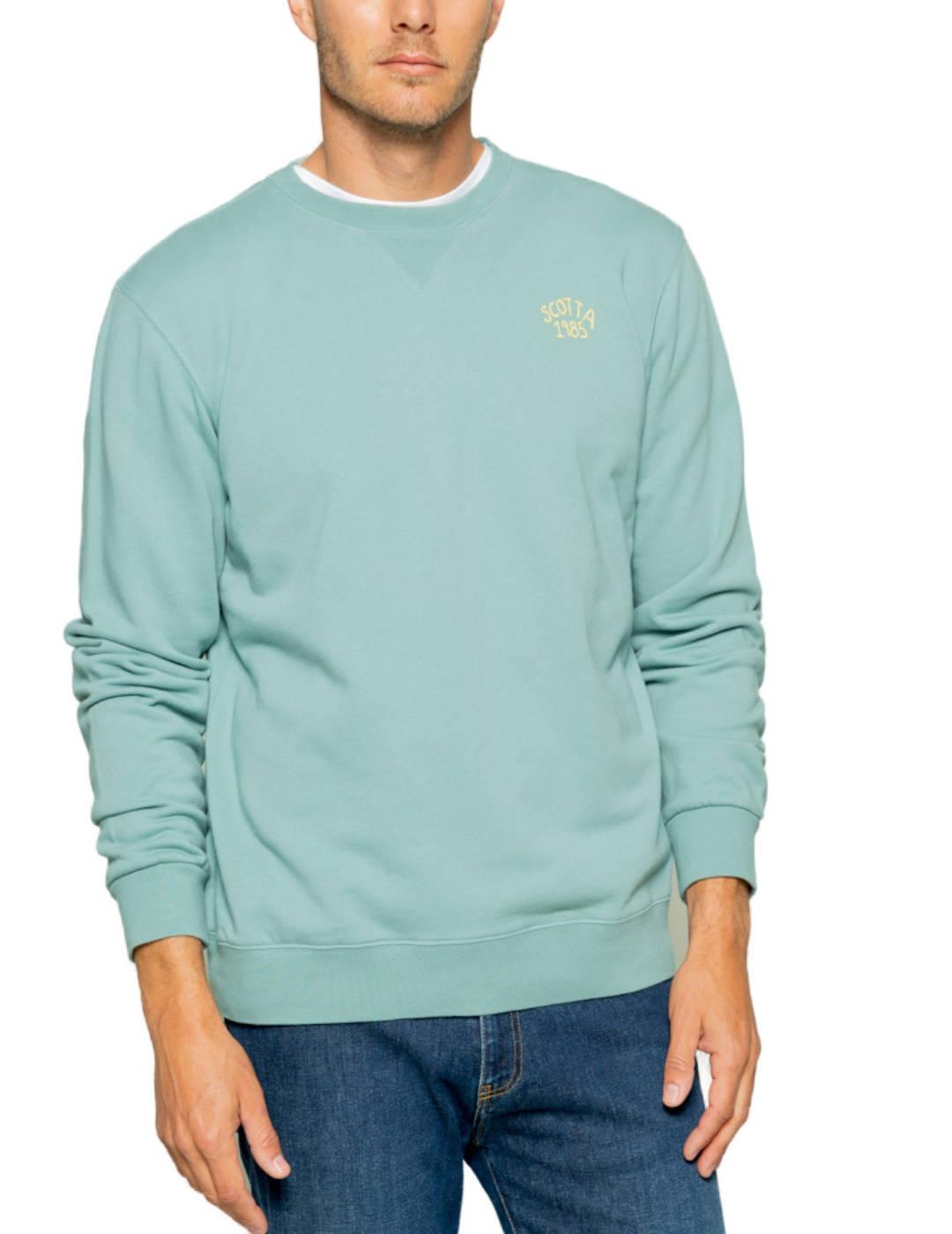 Sudadera Scotta Ranger verde agua sin capucha para hombre