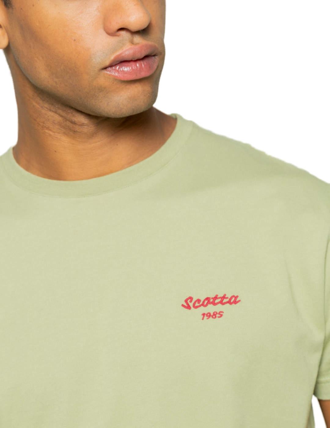 Camiseta Scotta Kilimanjaro verde manga corta para hombre