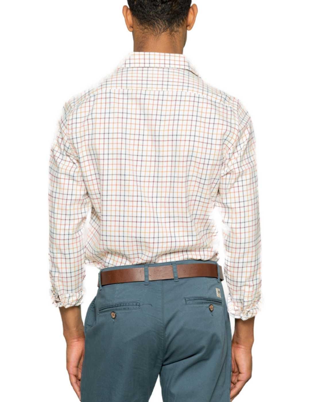 Camisa Scotta Classic Viyela crudo cuadros para hombre