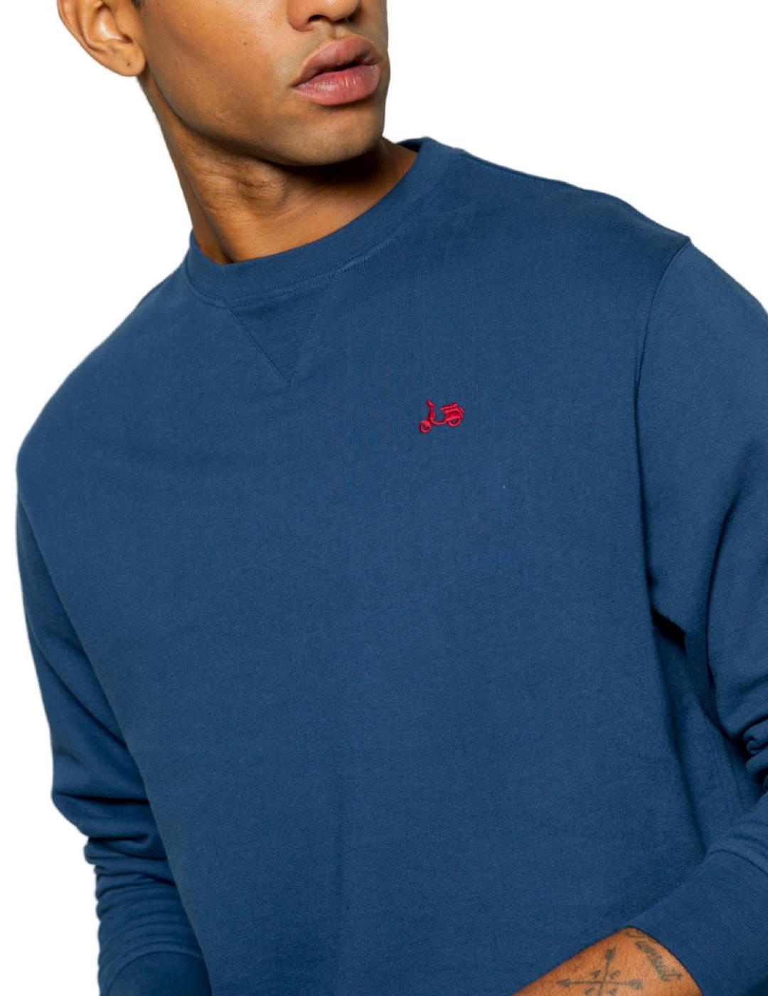 Sudadera Scotta Logo azul marino sin capucha para hombre