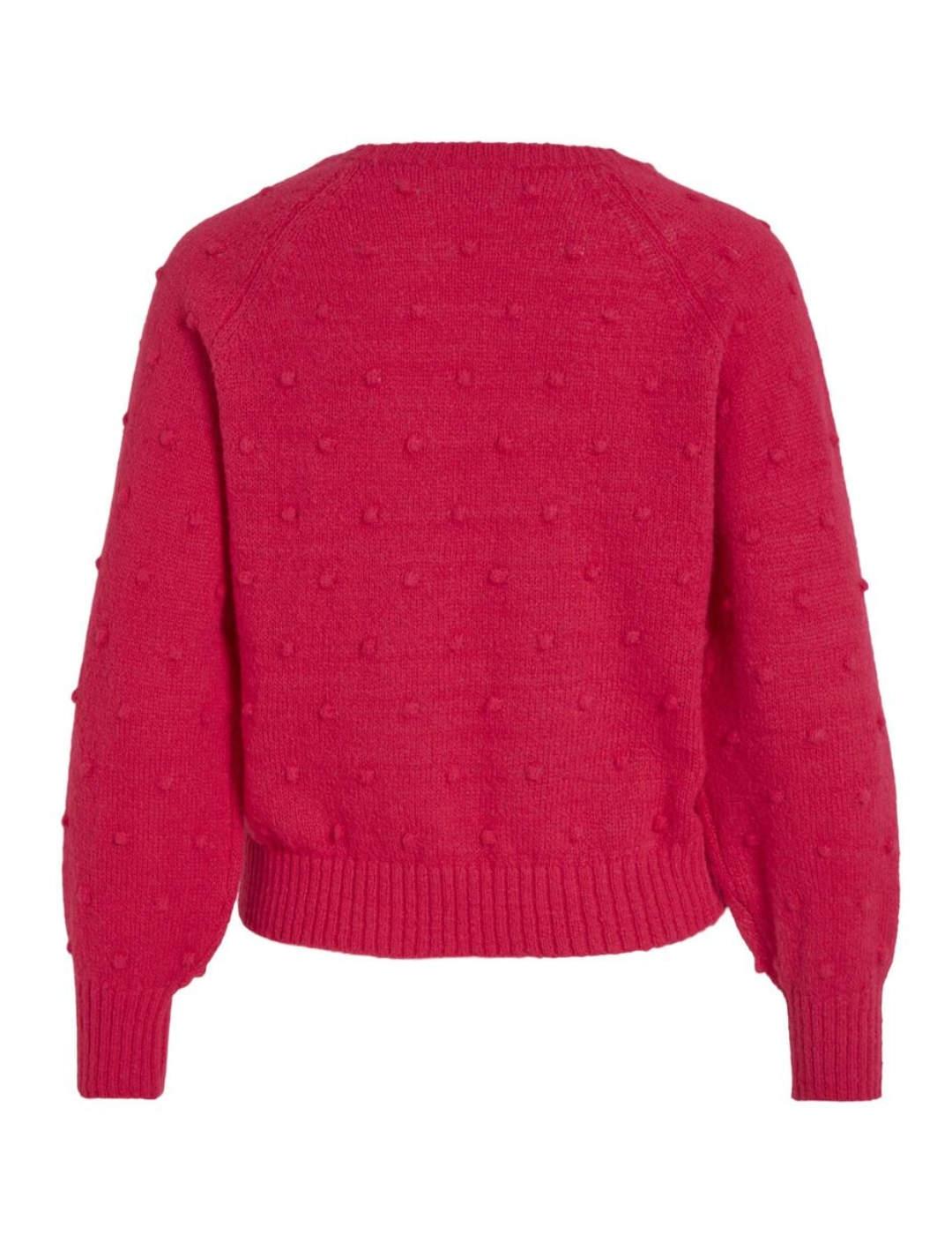 Jersey Vila Tulil rosa pompones manga ancha para mujer