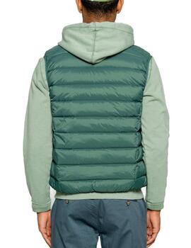 Chaleco Scotta Classic acolchado verde sin capucha de hombre