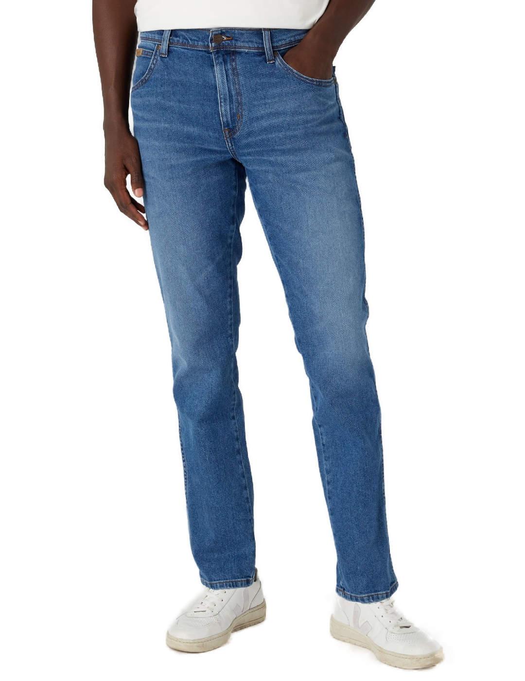 Pantalón vaquero Wrangler Texas azul Slim para hombre