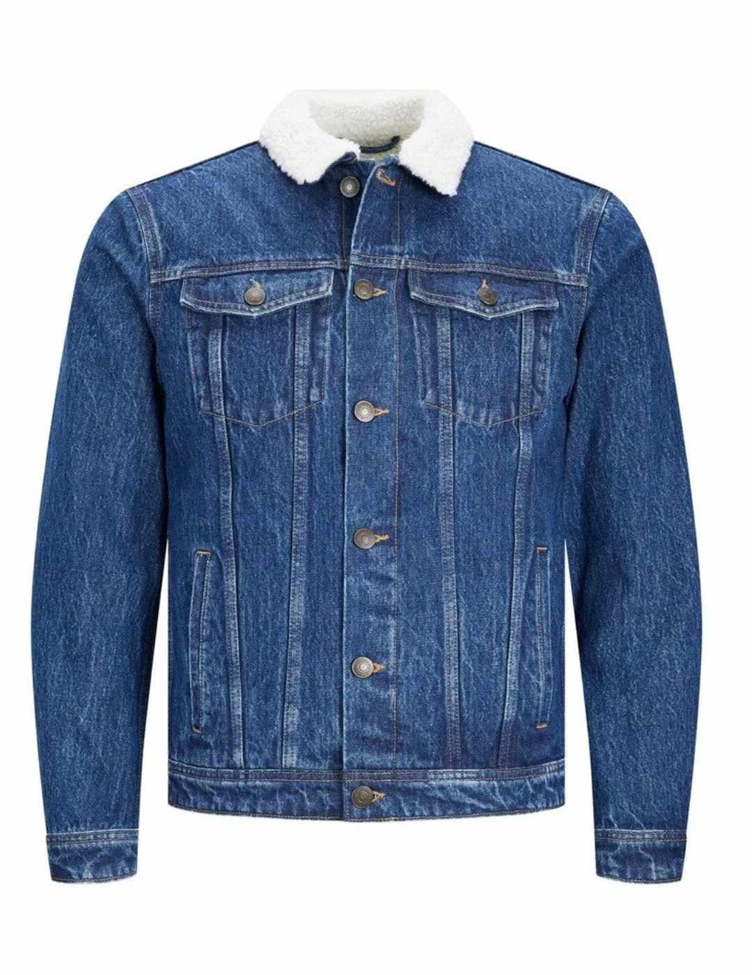 Chaqueta Jack&Jones Jean vaquera azul borreguillo de hombre