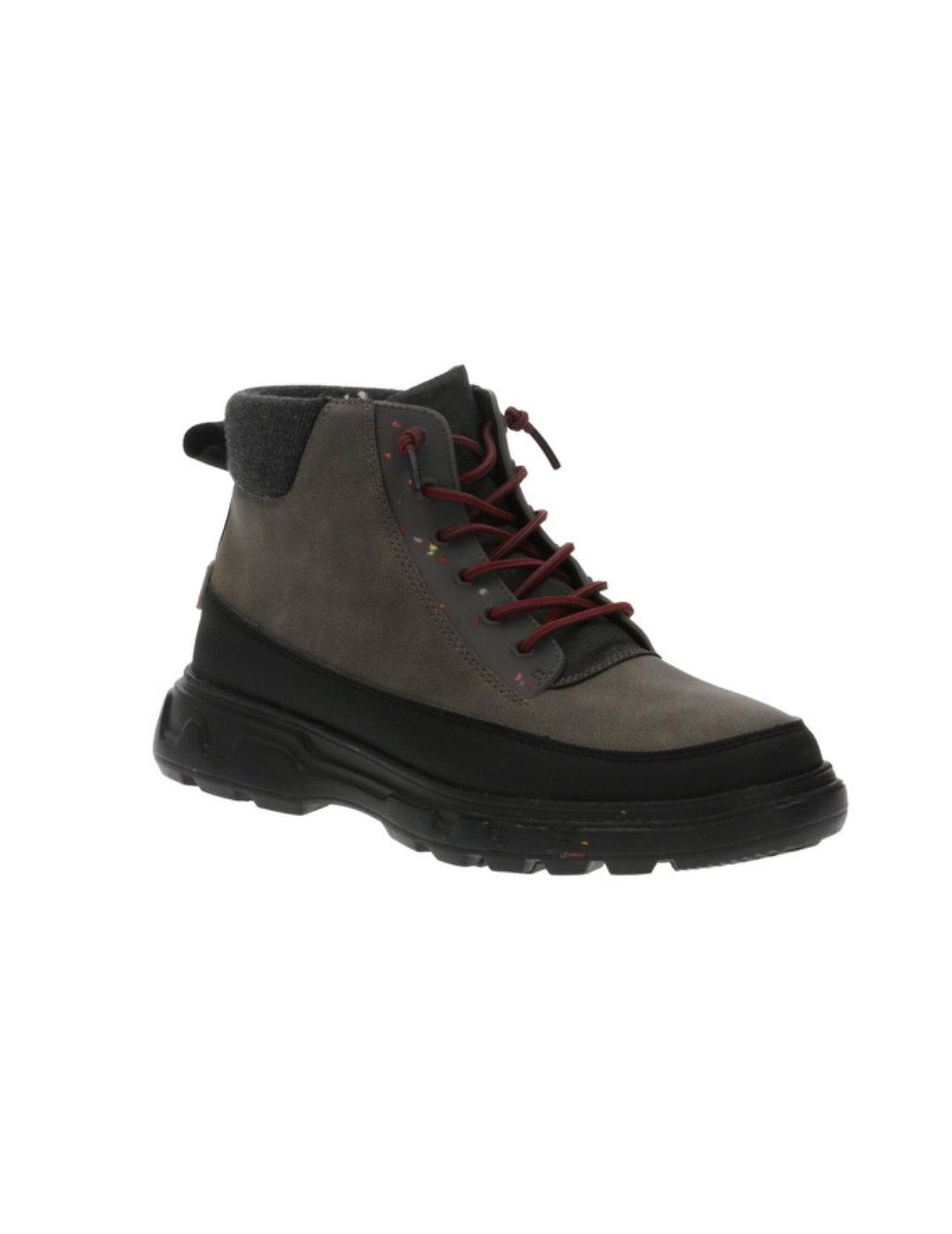 Botín HeyDude Duke gris/negro forro polar para hombre